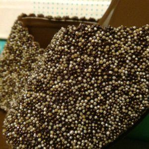 HongLan Coffee Holiday Beaded Shoe